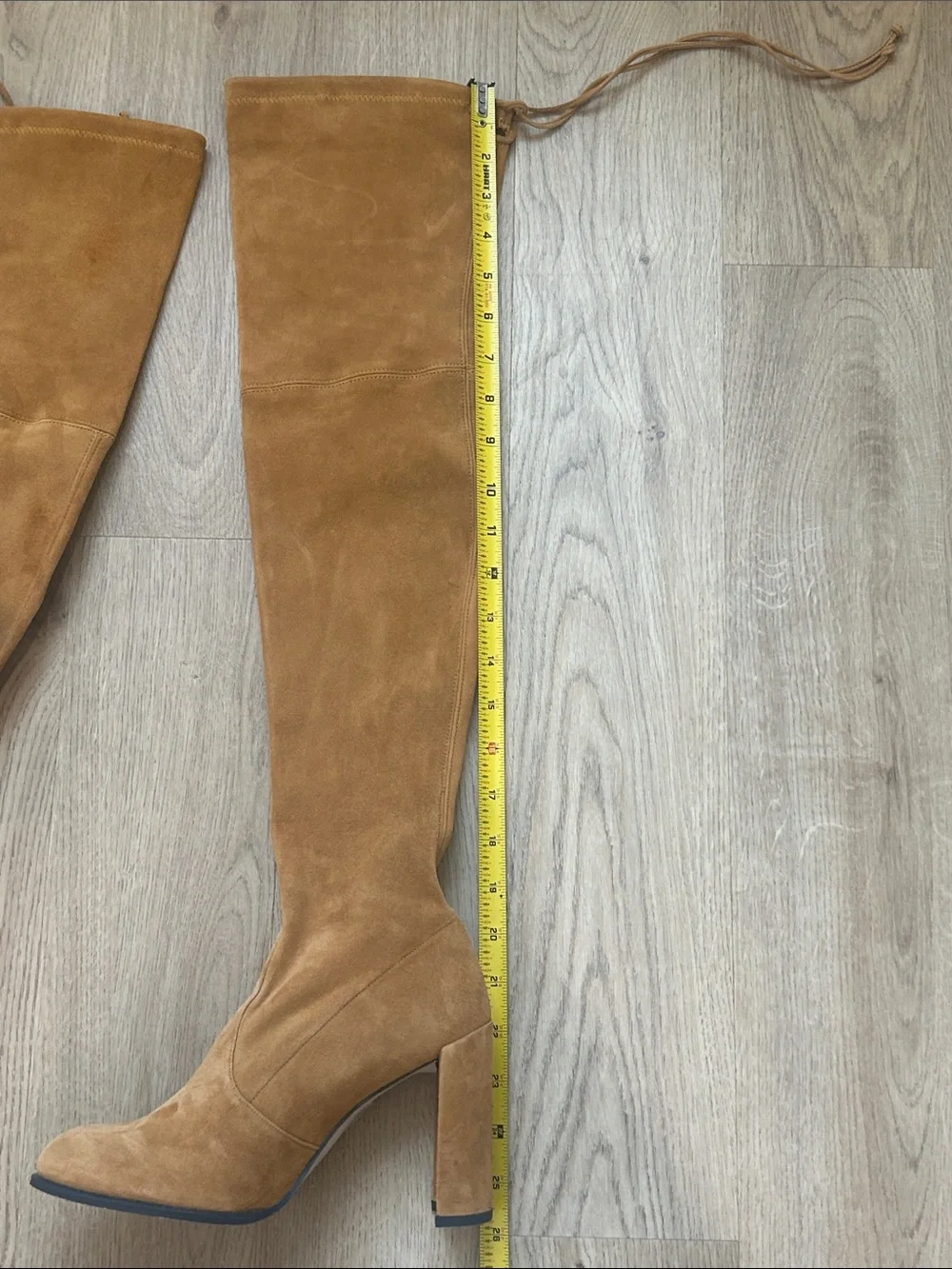 Stuart Weitzman Hinterland Tan Suede OTK Boots Size 6.5
